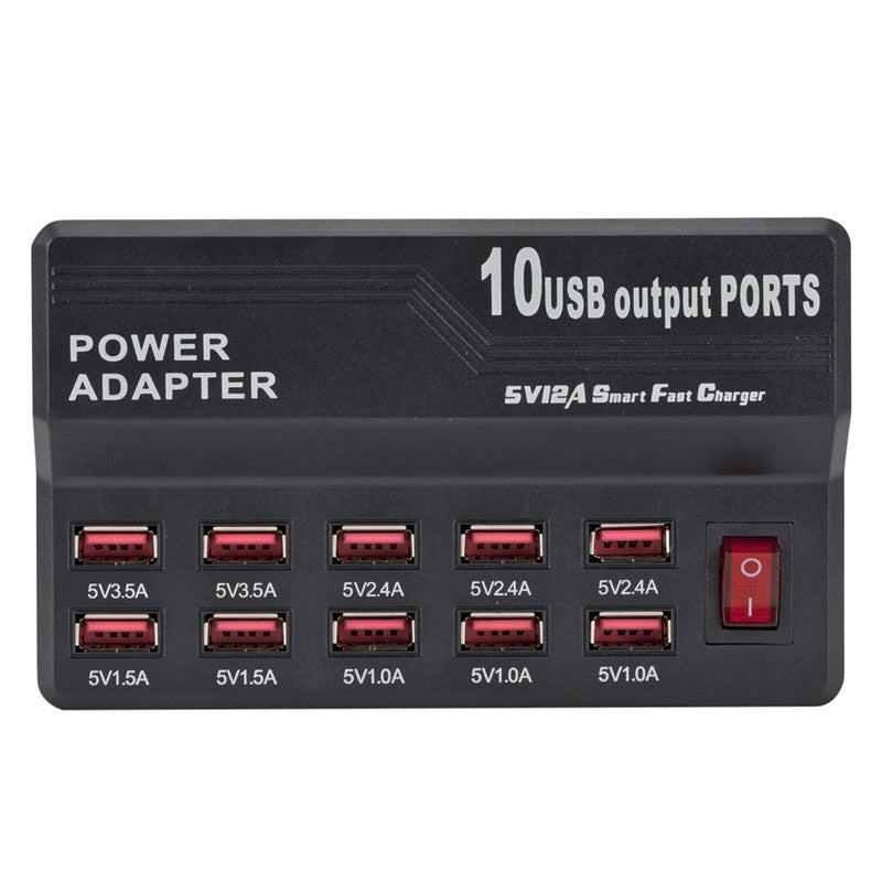 Plugadget Smart 10 ports usb fast charger universal power adapter usb charger adapter