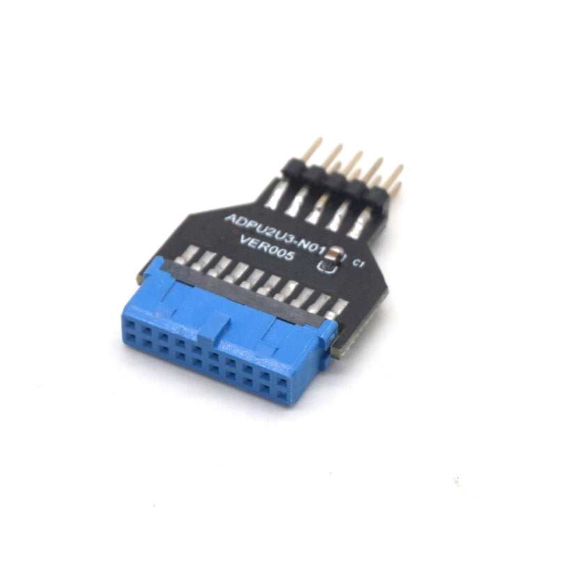 Plugadget PC Chassis Front USB3.0 19 pin 20 Pin Female to USB2.0 9 pin Male Adapter USB 3.0 19Pin /20Pin to USB 2.0 9PIN Converter Adapter