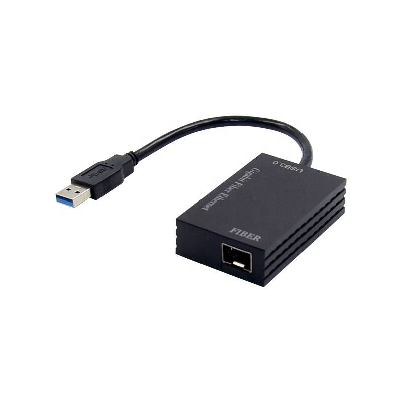 Plugadget USB 3.0 Gigabit Fiber Ethernet Adapter Network Card 1000M SFP 1Gpbs