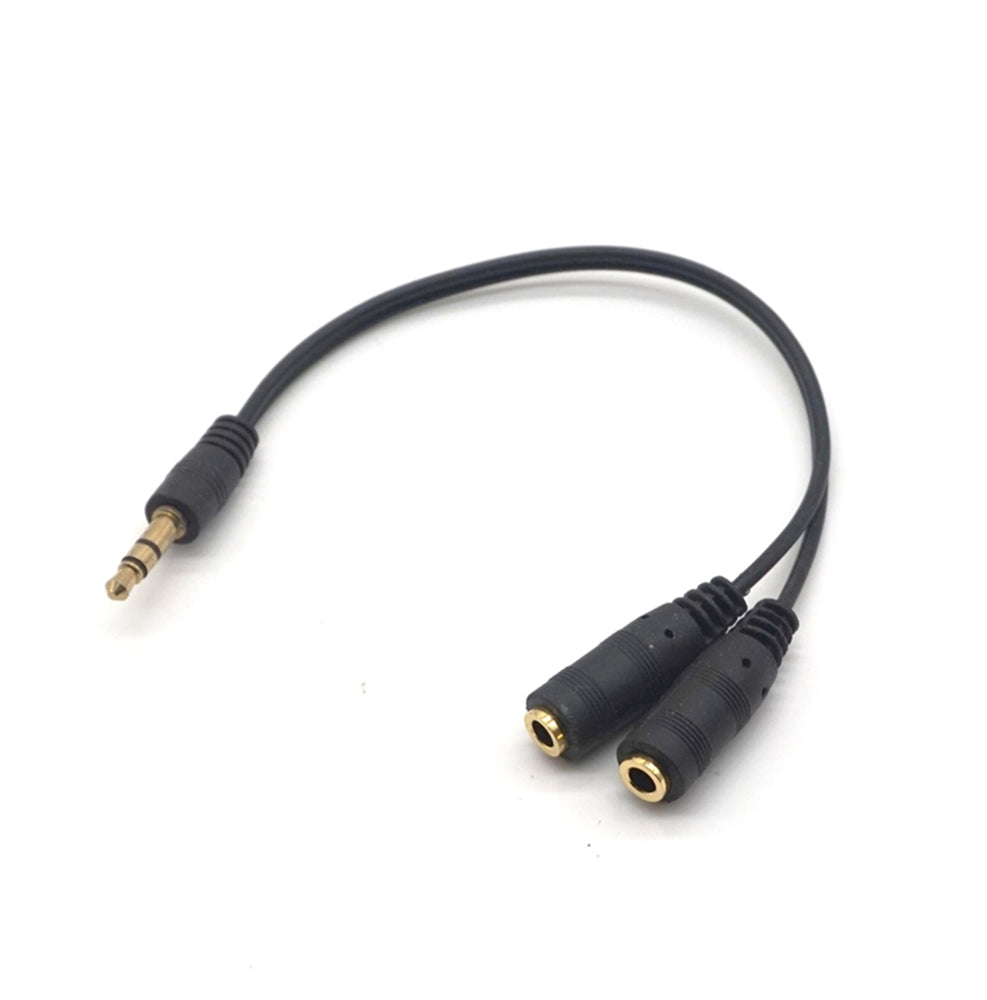 Plugadget 2PCS 3.5mm 1 in 2 Couples Audio Line Earbud Headset Headphone Earphone Splitter For Pad Phone Android Mobile MP3 MP4