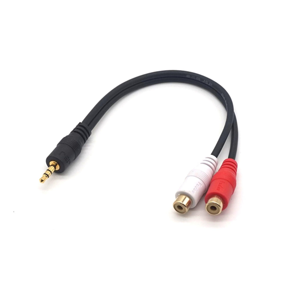 Plugadget 3.5mm Male Jack to 2 RCA Female Plug Adapter Cable Mini Stereo Audio Cable Headphone Y Cable