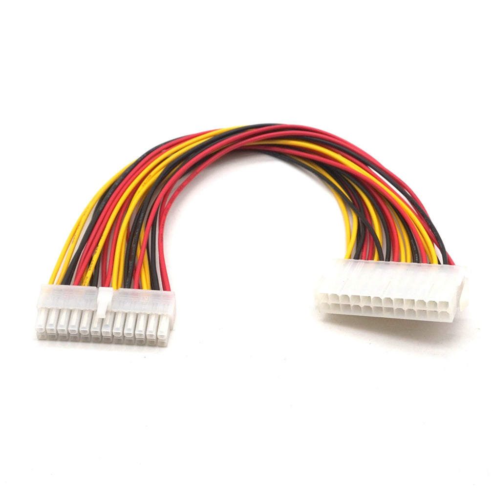 Plugadget Supply Extension Cable Internal PC PSU TW Power Lead Connector Wire JETTING New 30CM 1Pcs ATX 24 Pin Male to 24Pin Female Power