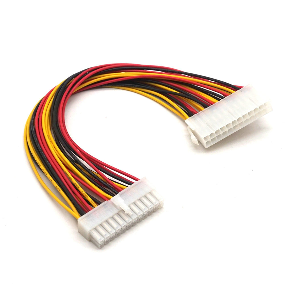 Plugadget Supply Extension Cable Internal PC PSU TW Power Lead Connector Wire JETTING New 30CM 1Pcs ATX 24 Pin Male to 24Pin Female Power