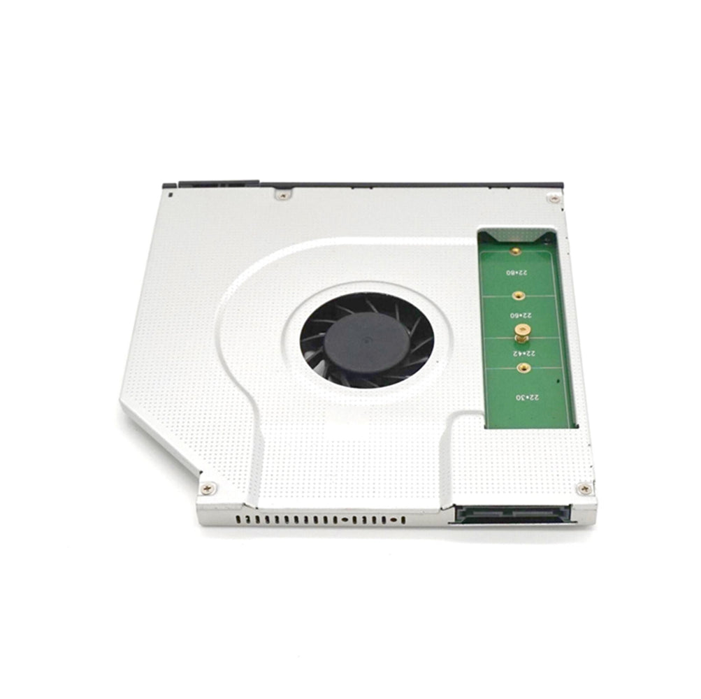 Plugadget M2 M.2 NGFF SSD Caddy Solid State Hard Disk Enclosure Adapter 9.5mm Laptop Internal Cooling Fan Inner CPU Cooler Radiator