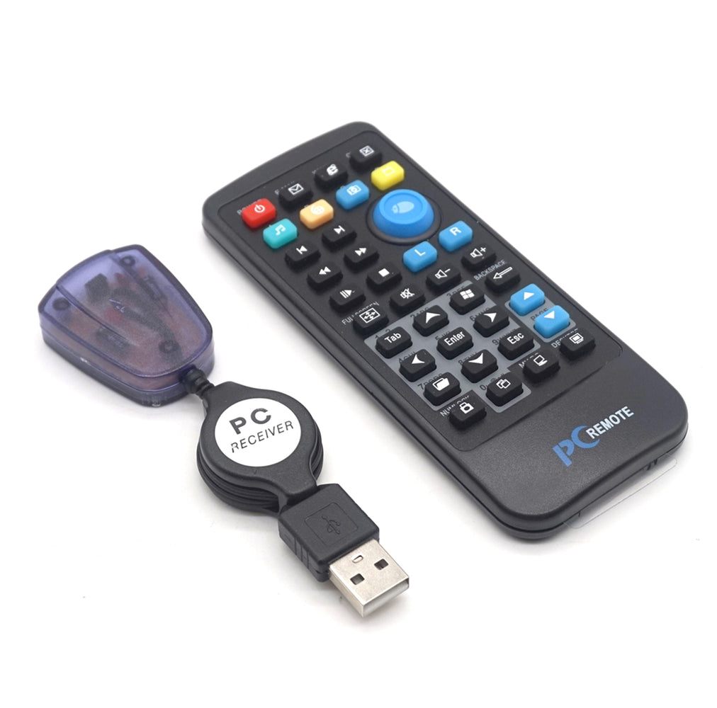 Plugadget PC Remote Control Wireless USB computer remote controller Wireless for Laptop 6 Multimedia Hot Keys 3 Mouse Cursor Keys