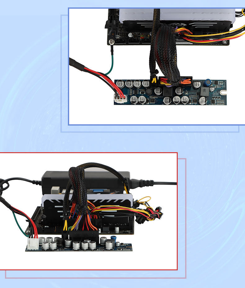 Plugadget 12V 300W Input DC-ATX 24pin Power Supply Module Swithc Pico PSU Auto Mini ITX High DC-ATX power module ITX For Mining