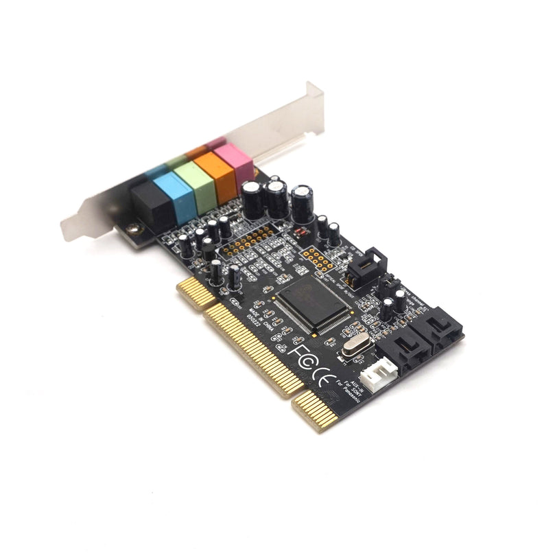 Plugadget Classic PCI Sound Card 5.1CH CMI8738 Chipset Audio Digital Sound Card Desktop Stereo Surround PCI Sound Audio Card