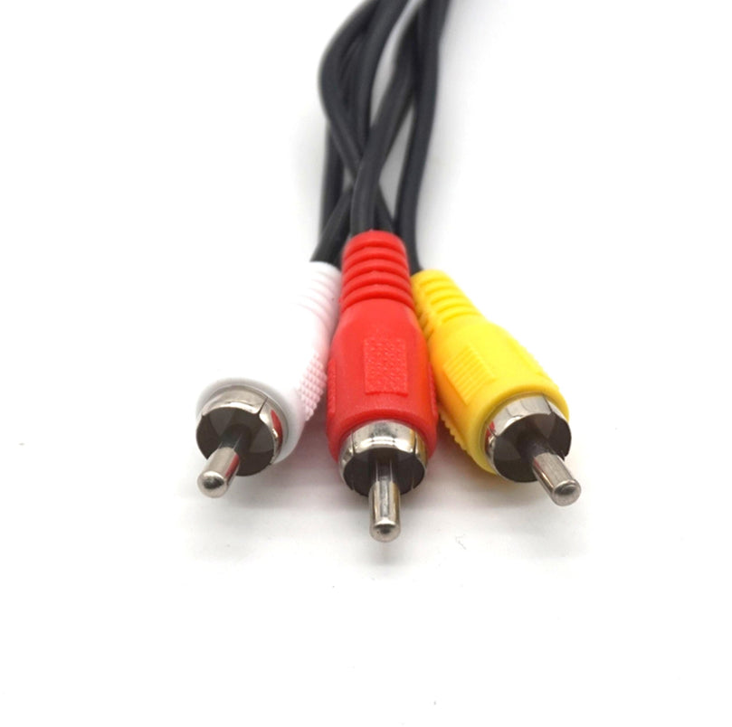 2pcs Plugadget RCA Cable 3 RCA Male Jack to 6 RCA Female Plug Splitter Audio Video AV Adapter Cable