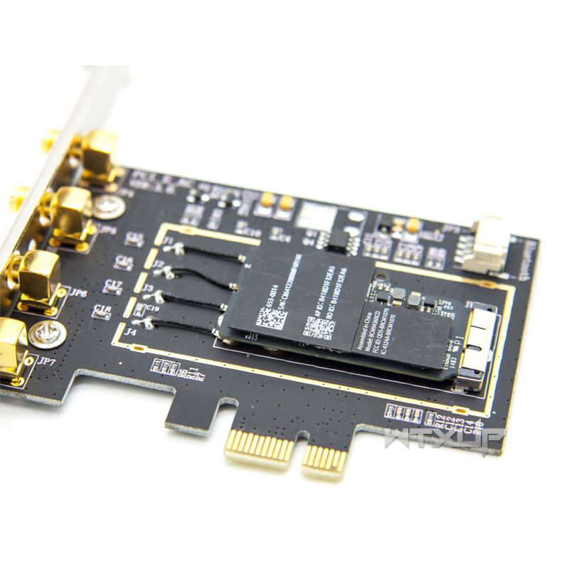 Plugadget BCM94331 BCM94360CD BCM943602CDP WLAN Card to Desktop PC PCI-E pcie pci express 1X 16X converter Adapter for Apple WIFI Card