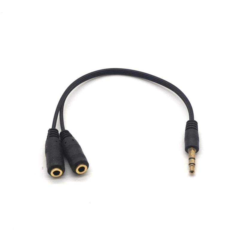 Plugadget 2PCS 3.5mm 1 in 2 Couples Audio Line Earbud Headset Headphone Earphone Splitter For Pad Phone Android Mobile MP3 MP4