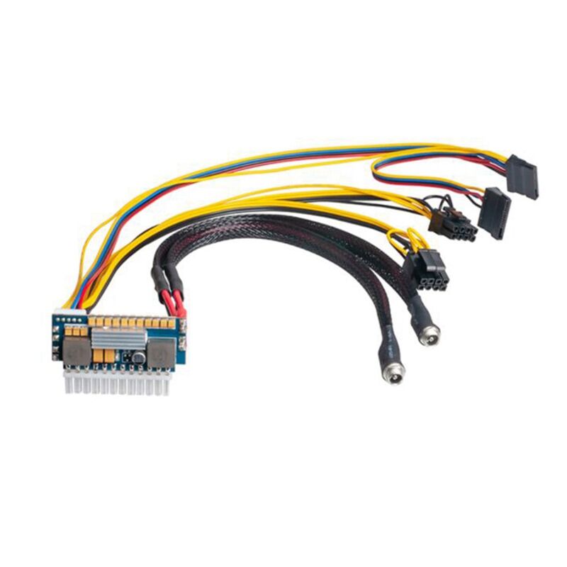 Plugadget 450W 24Pin 12V DC Input Peak 450W Output Realan Mini ITX Pico PSU DC ATX PC Switch DC-DC ATX Power Supply for Computer