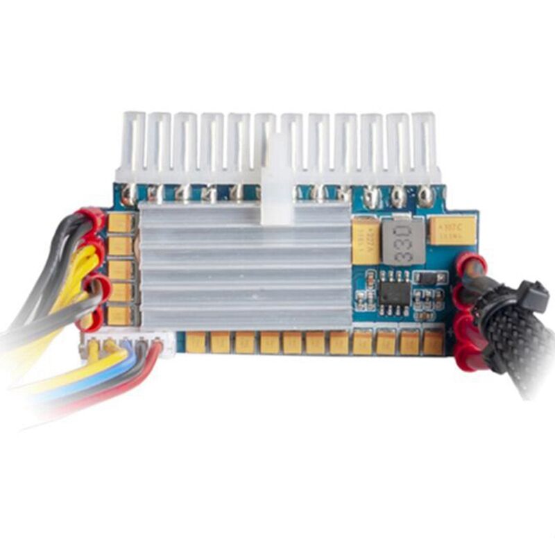 Plugadget 450W 24Pin 12V DC Input Peak 450W Output Realan Mini ITX Pico PSU DC ATX PC Switch DC-DC ATX Power Supply for Computer