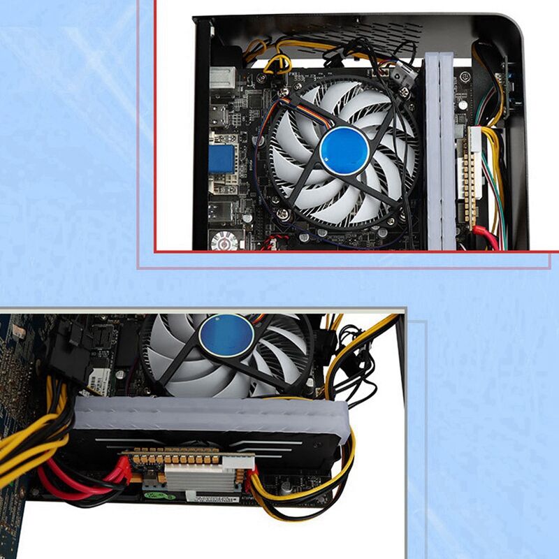 Plugadget 450W 24Pin 12V DC Input Peak 450W Output Realan Mini ITX Pico PSU DC ATX PC Switch DC-DC ATX Power Supply for Computer