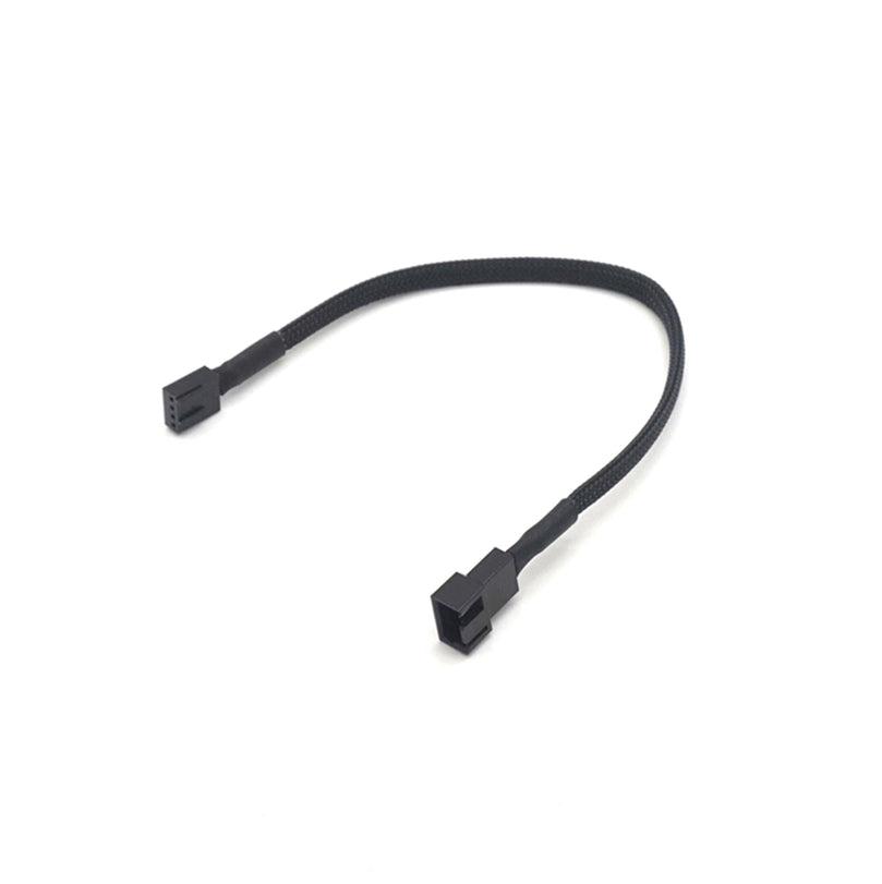 Plugadget 2pcs Computer Motherboard 4Pin Female To PWM Fan 4 Pin Male Power Extension Cable Cord Wire PC Cooler Parts 25cm