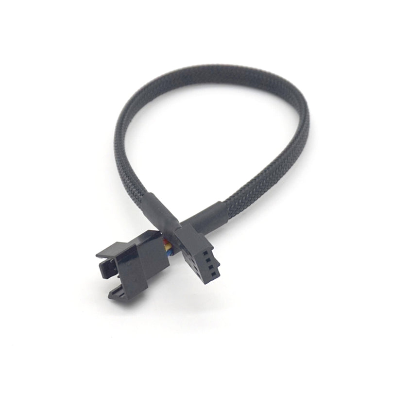 Plugadget 2pcs Computer Motherboard 4Pin Female To PWM Fan 4 Pin Male Power Extension Cable Cord Wire PC Cooler Parts 25cm