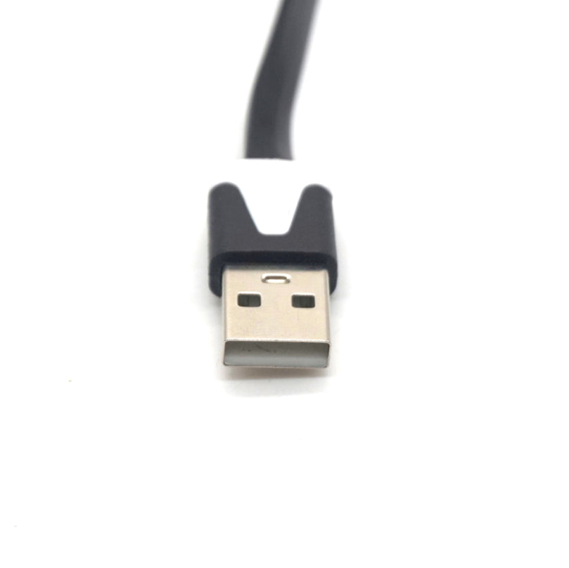 Plugadget 2Pcs Micro USB Cable Flat Transfer Charging Cord Micro USB To USB Cable
