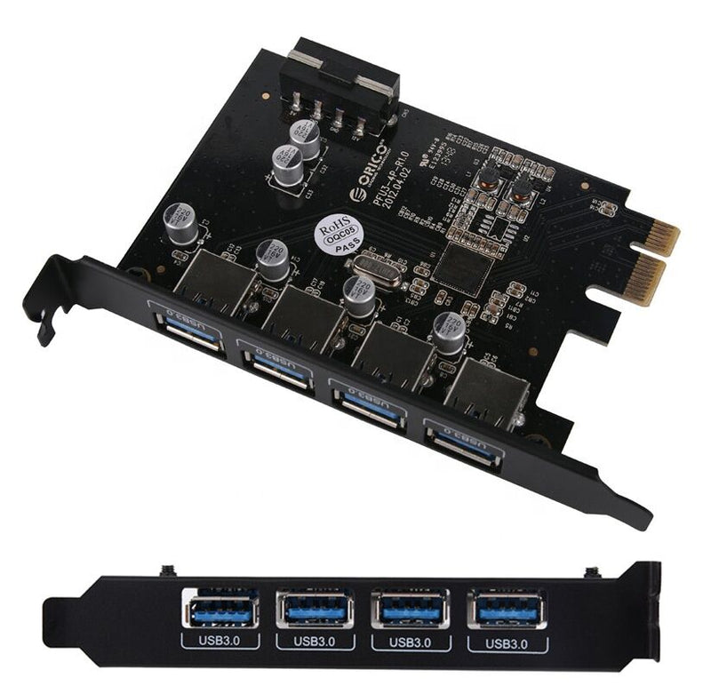 PCIE To 4 Port USB3.0
