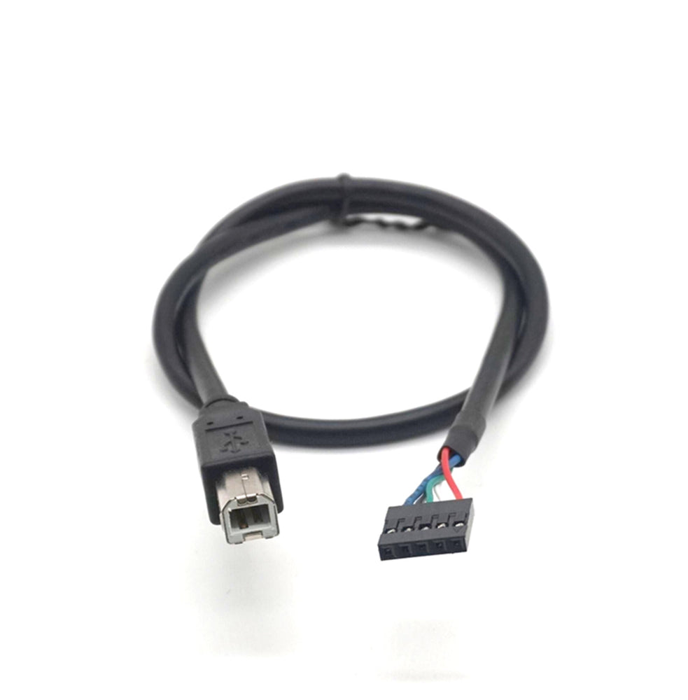 Plugadget 2PCS USB 2.0 Type B Male to Dupont 5 Pin Female Header Motherboard Cable For Printer 50cm(1.6ft)