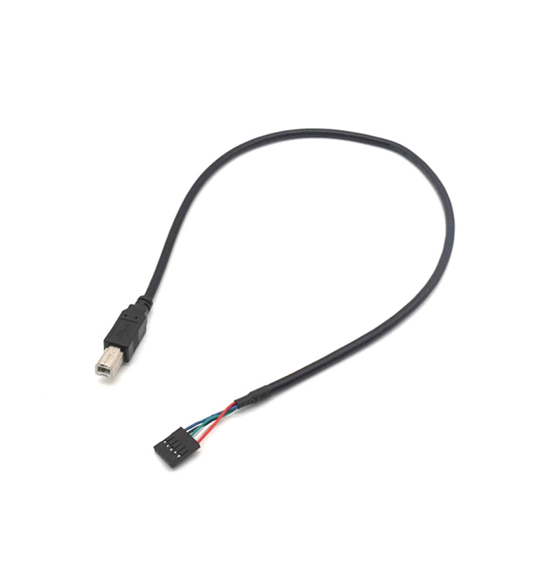 Plugadget 2PCS USB 2.0 Type B Male to Dupont 5 Pin Female Header Motherboard Cable For Printer 50cm(1.6ft)