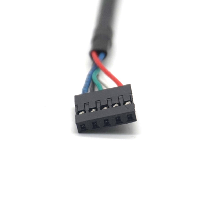 Plugadget 2PCS USB 2.0 Type B Male to Dupont 5 Pin Female Header Motherboard Cable For Printer 50cm(1.6ft)