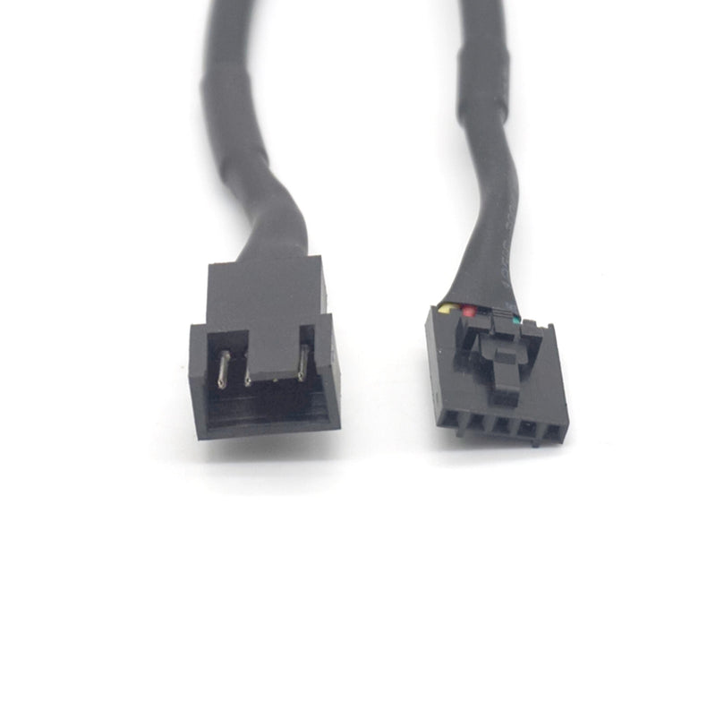Plugadget 2PCS 5Pin to 4Pin Fan Connector Adapter For Dell Converter Extension Cable Wire For Dell styles 5 pin Latch styles PC Laptop