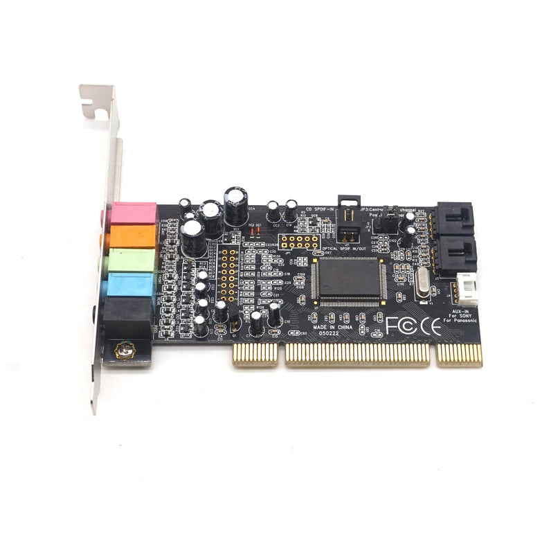 Plugadget Classic PCI Sound Card 5.1CH CMI8738 Chipset Audio Digital Sound Card Desktop Stereo Surround PCI Sound Audio Card