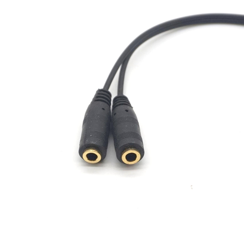 Plugadget 2PCS 3.5mm 1 in 2 Couples Audio Line Earbud Headset Headphone Earphone Splitter For Pad Phone Android Mobile MP3 MP4