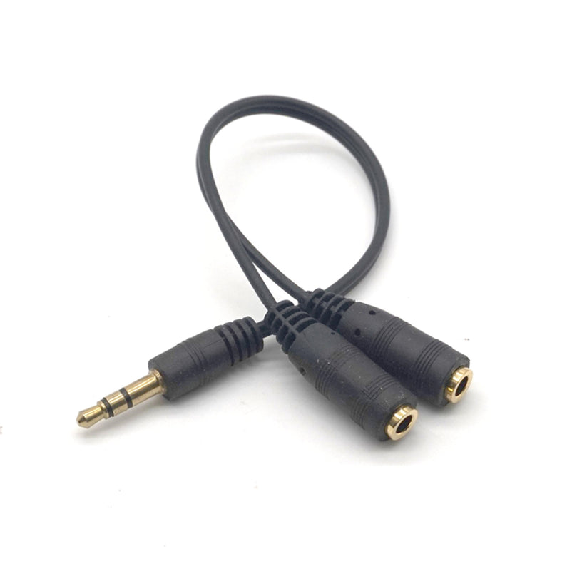 Plugadget 2PCS 3.5mm 1 in 2 Couples Audio Line Earbud Headset Headphone Earphone Splitter For Pad Phone Android Mobile MP3 MP4