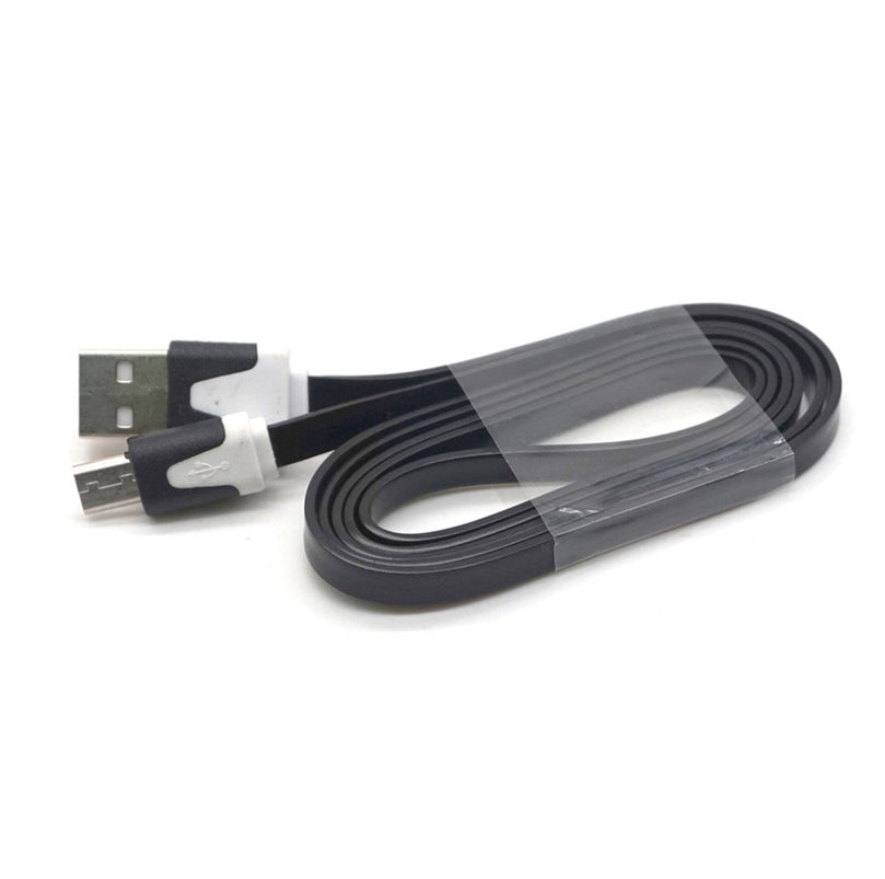 Plugadget 2Pcs Micro USB Cable Flat Transfer Charging Cord Micro USB To USB Cable