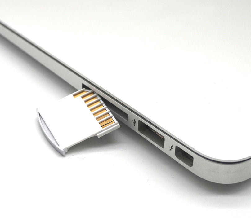 Plugadget 2Pcs MicroSD Adapter For Macbook Air MicroSD TF to SD Card Memory Card Portable Converter Adapter