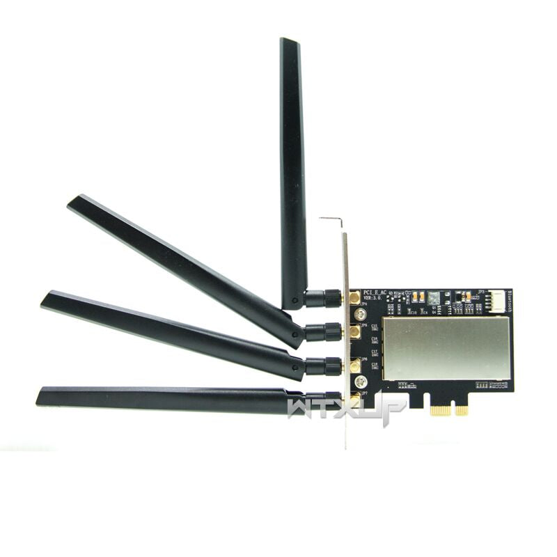 Plugadget BCM94331 BCM94360CD BCM943602CDP WLAN Card to Desktop PC PCI-E pcie pci express 1X 16X converter Adapter for Apple WIFI Card