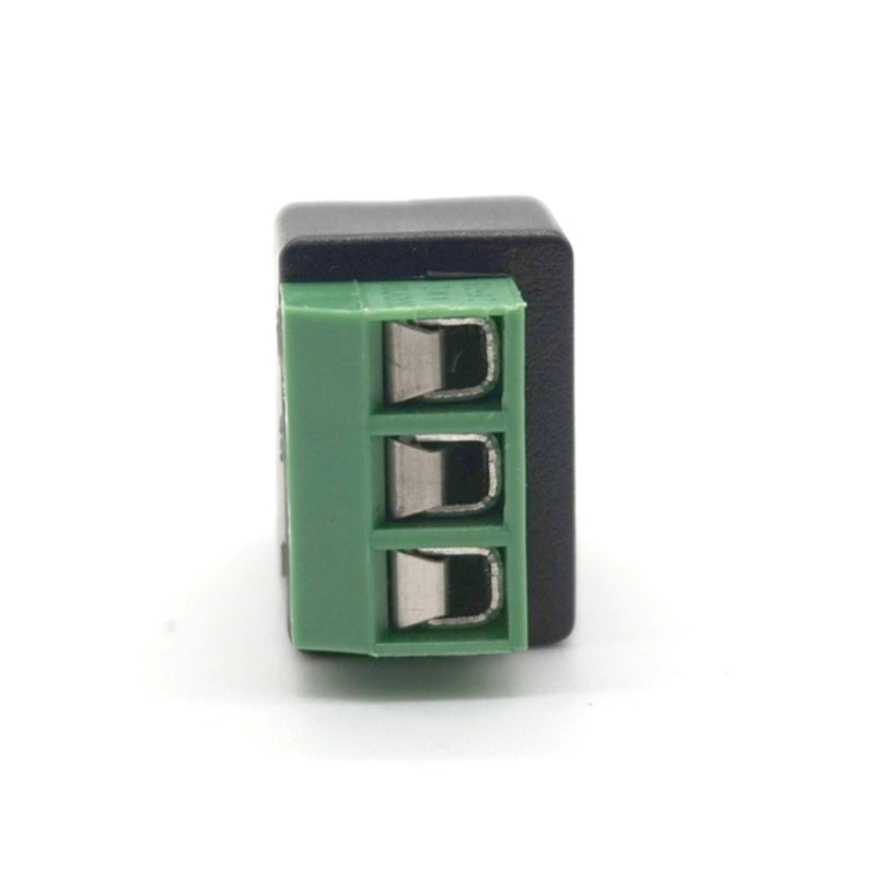 Plugadget 3pcs 3.5mm Adapter 3.5 audio mono plug to screw terminal Audio Mono Plug Audio Connector screw connector