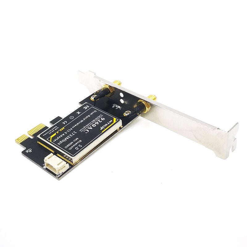 Plugadget 9260AC Dual-Band Gigabit Desktop PCI-E PCIE 1X Wireless Network Card 1730Mbps Bluetooth 5.0 gaming wifi adapter+ 6DBI antenna
