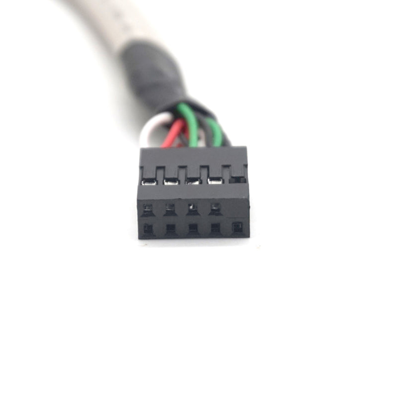 Plugadget Computer Motherboard 9 Pin Connector to USB2.0 2 port 2USB extension Power cable Half-height Baffle Data line with screw