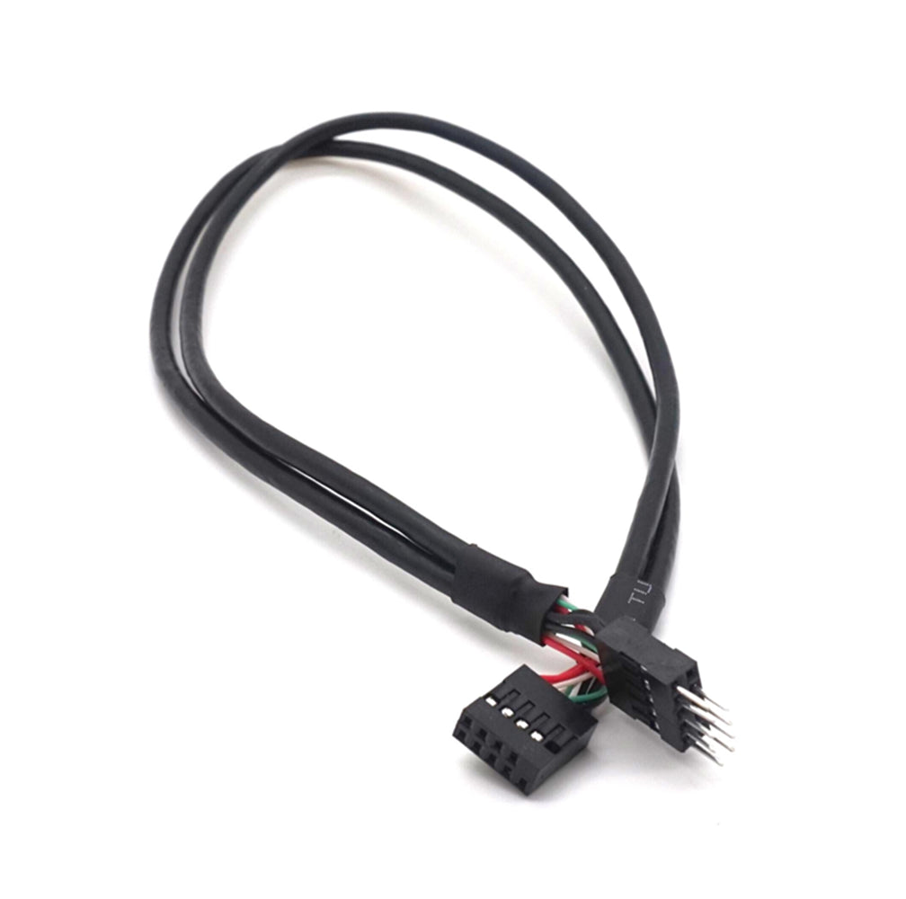 Plugadget USB 2.0 9 Pin Male to 9 Pin Female Adapter Extension Cable USB2.0 9 Pin M/F Multiplier Extension Cord Wire Line 50cm(1.6 ft)