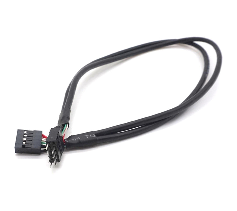 Plugadget USB 2.0 9 Pin Male to 9 Pin Female Adapter Extension Cable USB2.0 9 Pin M/F Multiplier Extension Cord Wire Line 50cm(1.6 ft)