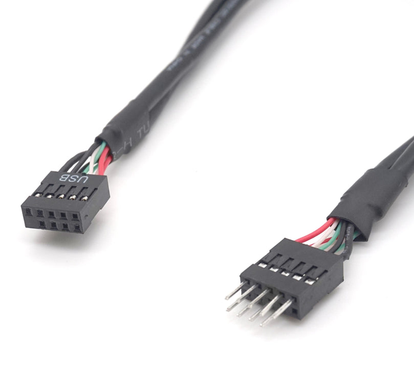 Plugadget USB 2.0 9 Pin Male to 9 Pin Female Adapter Extension Cable USB2.0 9 Pin M/F Multiplier Extension Cord Wire Line 50cm(1.6 ft)