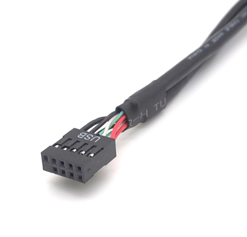 Plugadget USB 2.0 9 Pin Male to 9 Pin Female Adapter Extension Cable USB2.0 9 Pin M/F Multiplier Extension Cord Wire Line 50cm(1.6 ft)