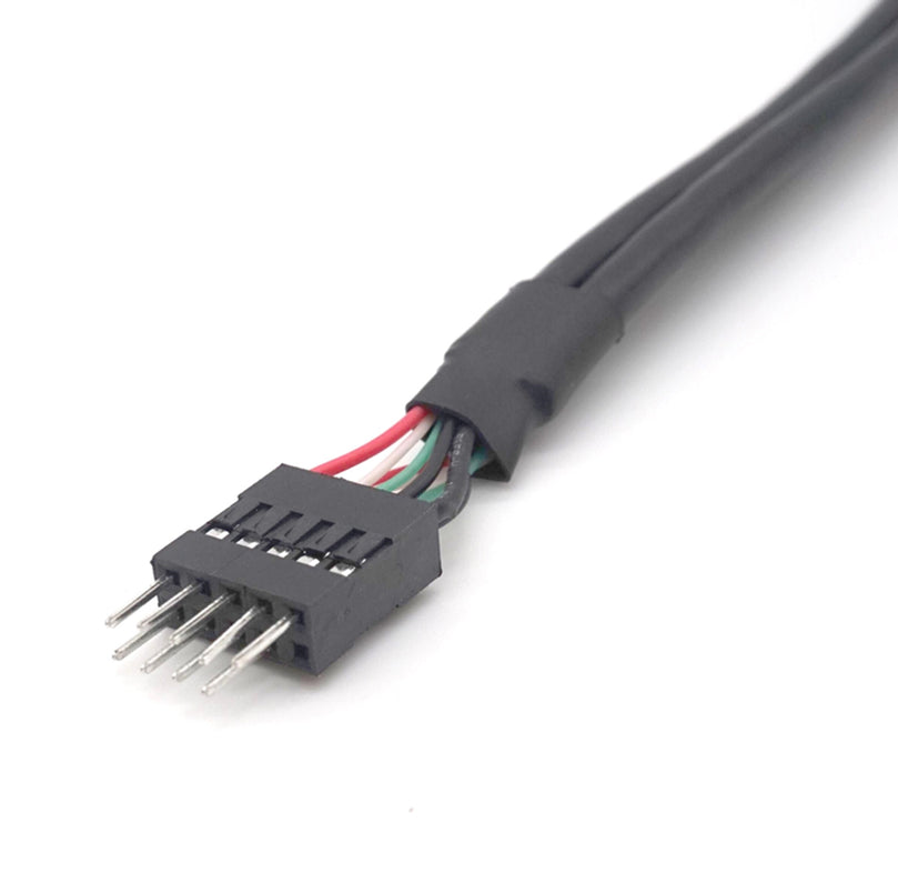 Plugadget USB 2.0 9 Pin Male to 9 Pin Female Adapter Extension Cable USB2.0 9 Pin M/F Multiplier Extension Cord Wire Line 50cm(1.6 ft)