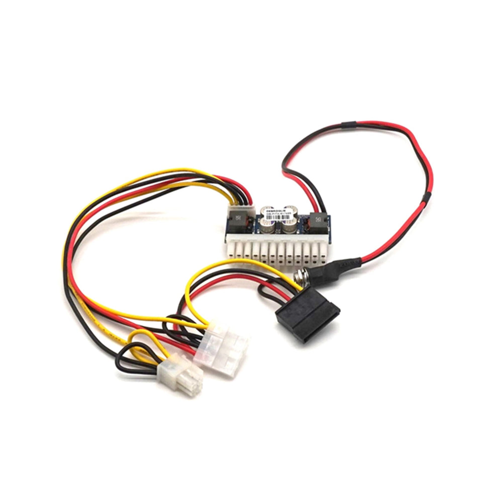 Plugadget DC 12V 160W 24-Pin ATX Switch PSU Car Auto Mini ITX Power Supply Module Cable