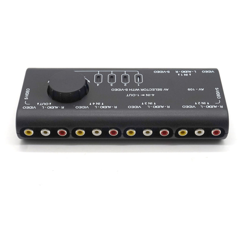 AV 4 Input 1 Output Switch