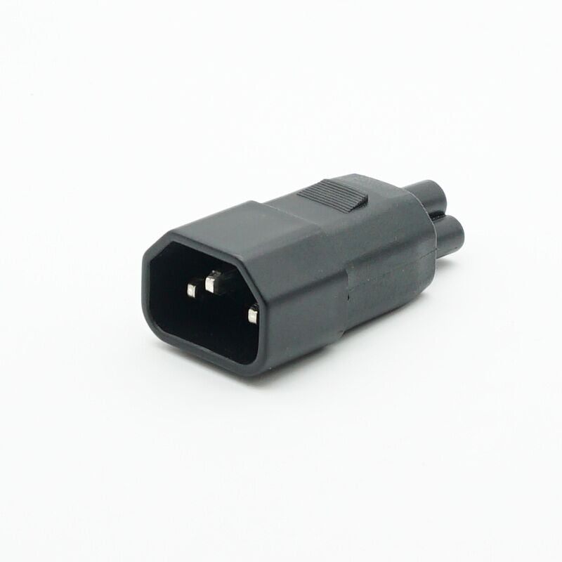 Plugadget IEC 320 C14 male to IEC C5 AC adapter C14 to C5 Adapter AC Power Plug Adapter