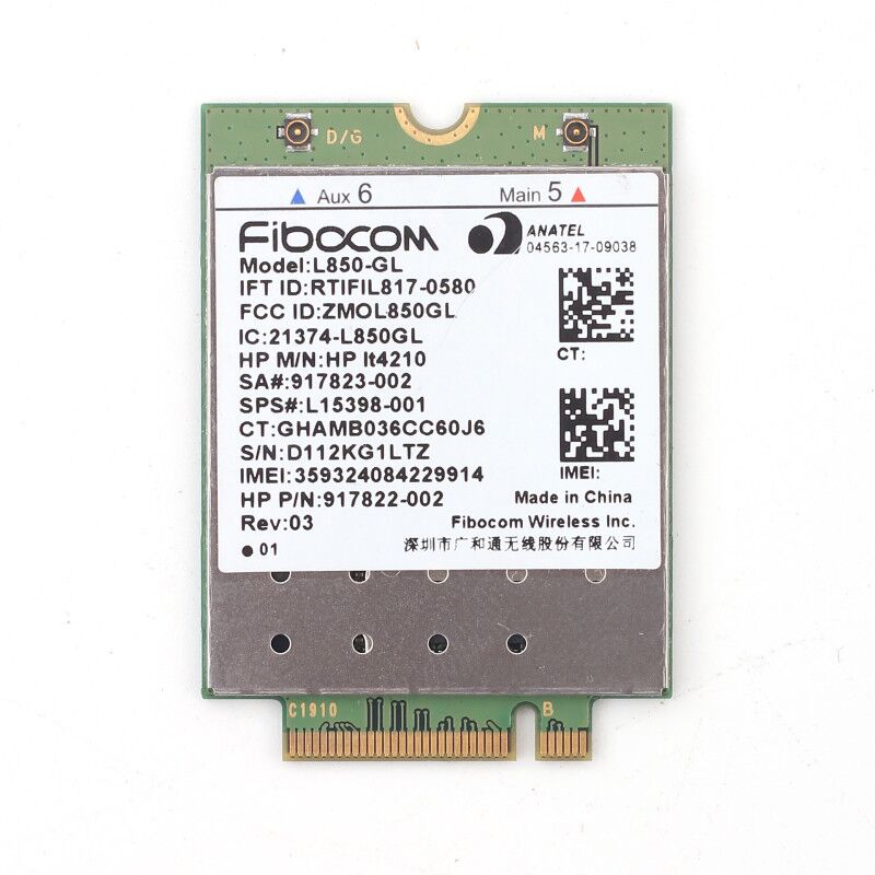 Plugadget L850-GL for HP LT4210 Fibocom 4G LTE Card XMM 7360 WWAN Mobile Module for hp 840 430 G5/440 G5/450 G5/640 Notebook PC