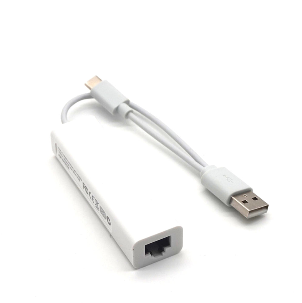 Plugadget USB 3.1 Type C to Gigabit Ethernet Network with USB 2.0 Hub 3-port Cable LAN RJ45 Adapter Combo for New Macbook