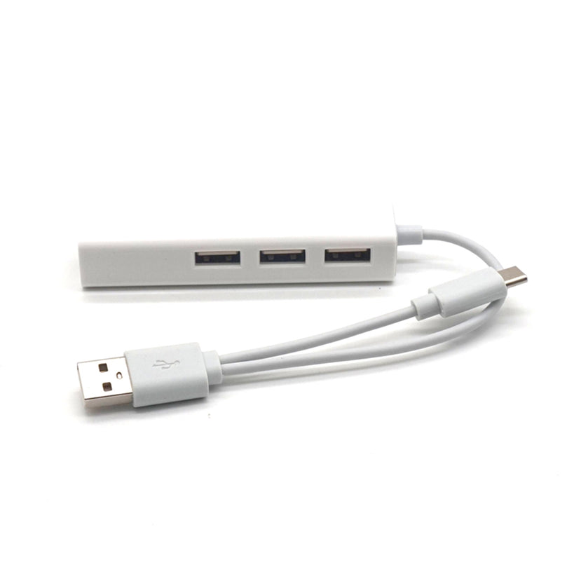 Plugadget USB 3.1 Type C to Gigabit Ethernet Network with USB 2.0 Hub 3-port Cable LAN RJ45 Adapter Combo for New Macbook