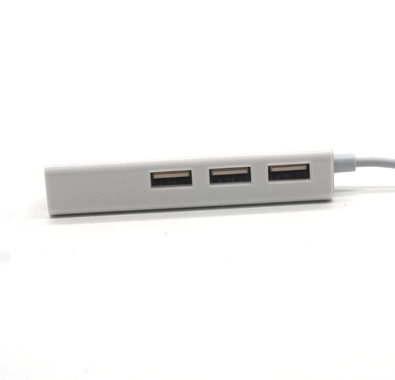 Plugadget USB 3.1 Type C to Gigabit Ethernet Network with USB 2.0 Hub 3-port Cable LAN RJ45 Adapter Combo for New Macbook
