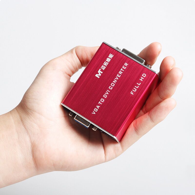 Plugadget VGA to DVI converter box computer host VGA signal input to projector display DVI HD output 1920*1080P MT-VD01