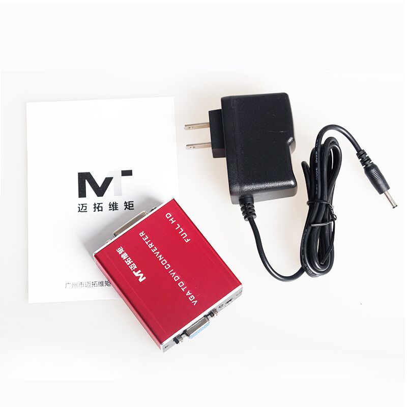 Plugadget VGA to DVI converter box computer host VGA signal input to projector display DVI HD output 1920*1080P MT-VD01