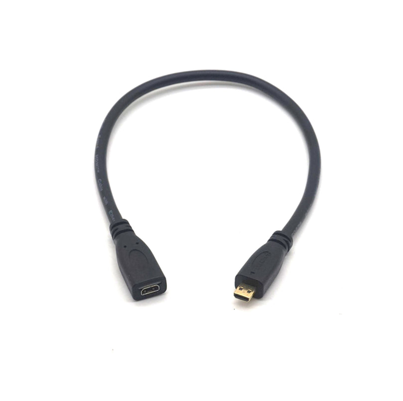 Plugadget D type Micro HDMI Male to Micro HDMI Female M/F Extension Cable 30cm