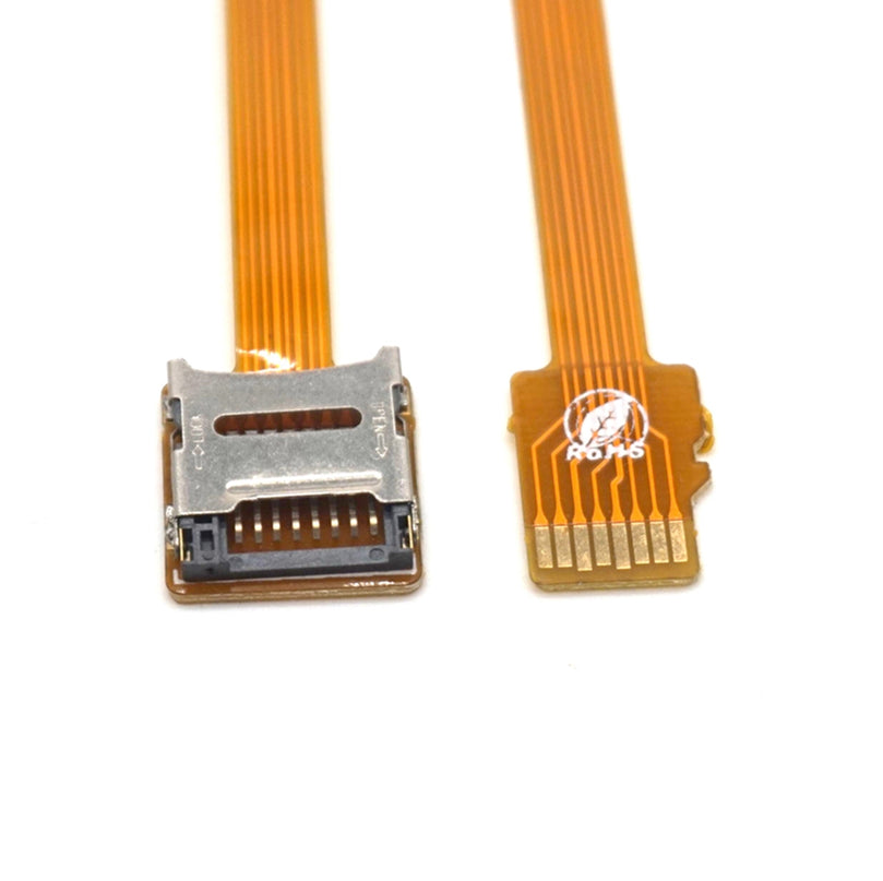 Plugadget Micro SD TF Memory Card Kit Male to Female Extension Cable Soft Flat FPC Cable Extender